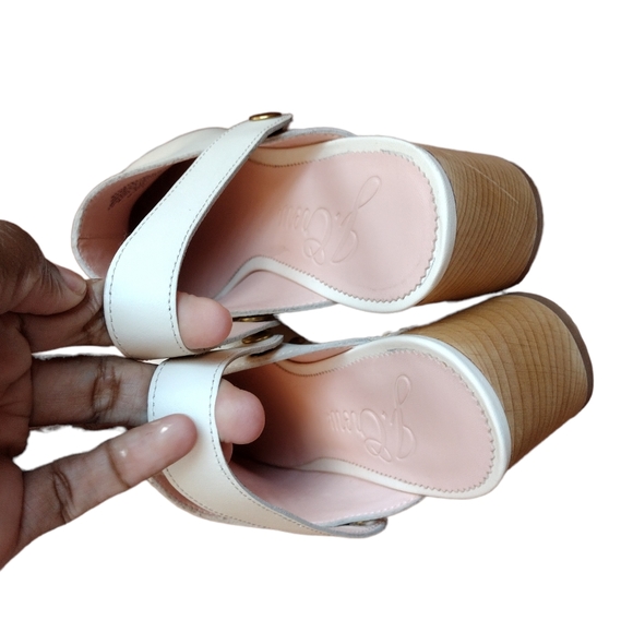 J. Crew Convertible Leather Clog Dusty Ivory - Picture 5 of 15